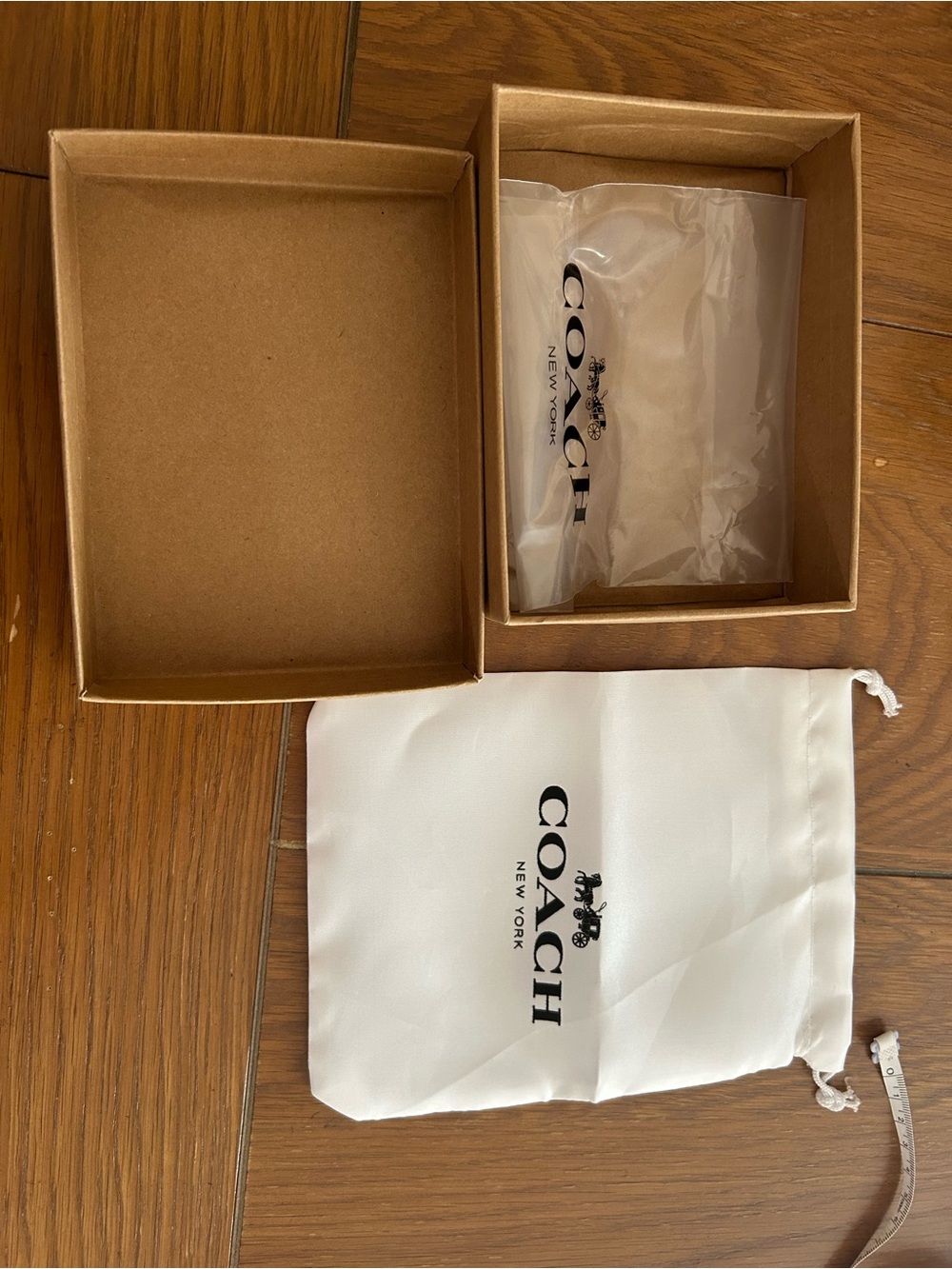 Coach Kids White Drawstring Logo Dust Bag